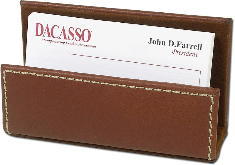 Rustic Leather Business Card Holder A3207 By Decasso