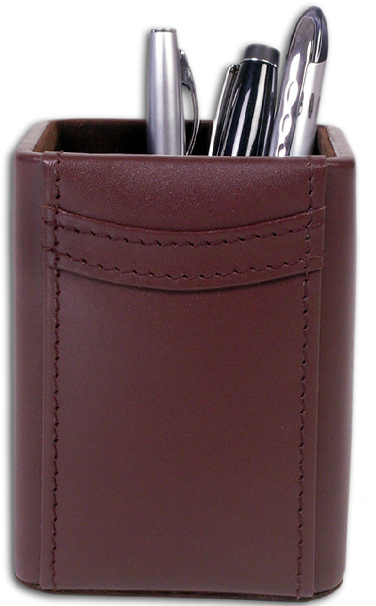 Square Leather Pencil Cup A3410 By Decasso