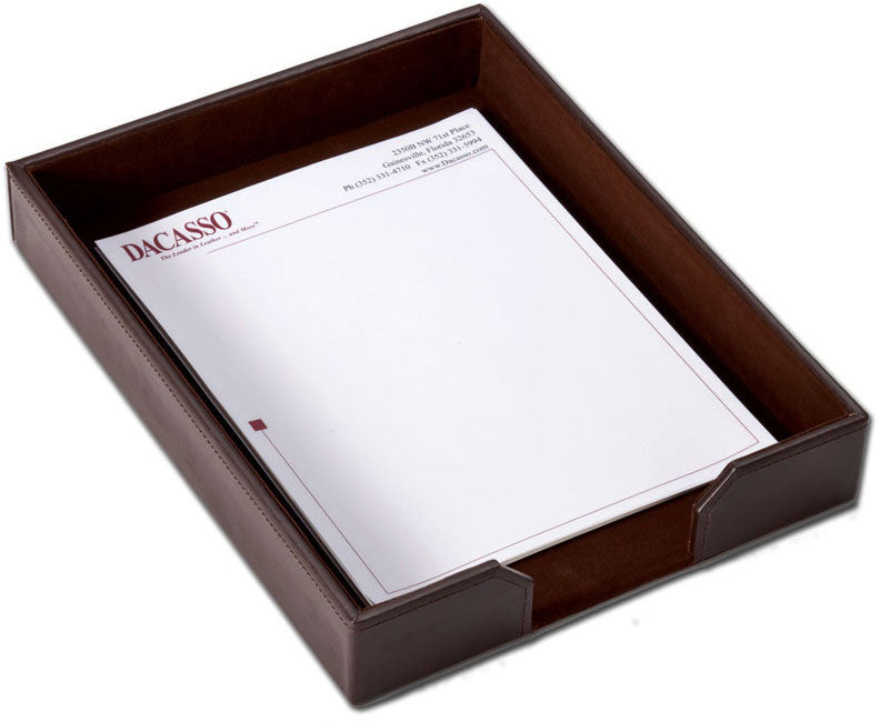 Econo-line Leather Front-load Letter Tray A3601 By Decasso