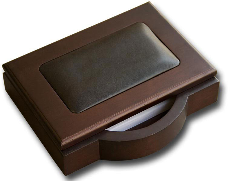 Wood & Leather 4x6 Memo Holder A8409 By Decasso