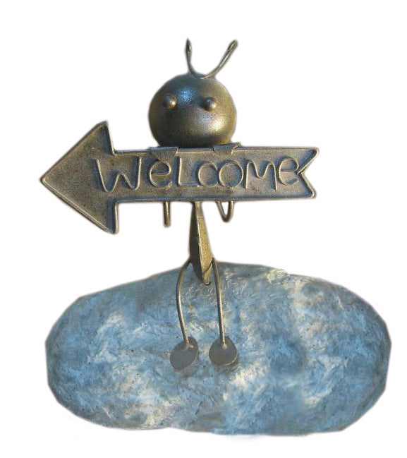 Deeco Consumer Products Dm-004-sa Stone Welcome Ant