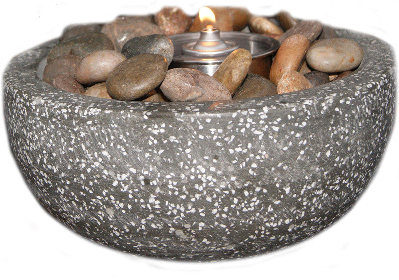 Deeco Consumer Products Dm-008-fb Rock Stone Fire Pot