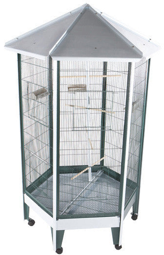 A&e Cage 100c-1 36"x36" Hexagon Aviary