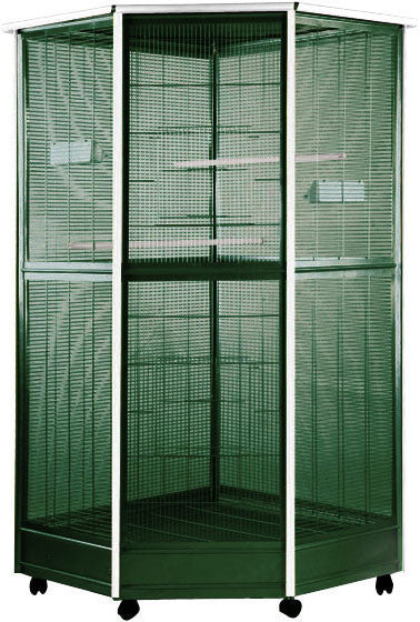 A&e Cage 100g-1 Large Corner Aviary 52"x42"x74"