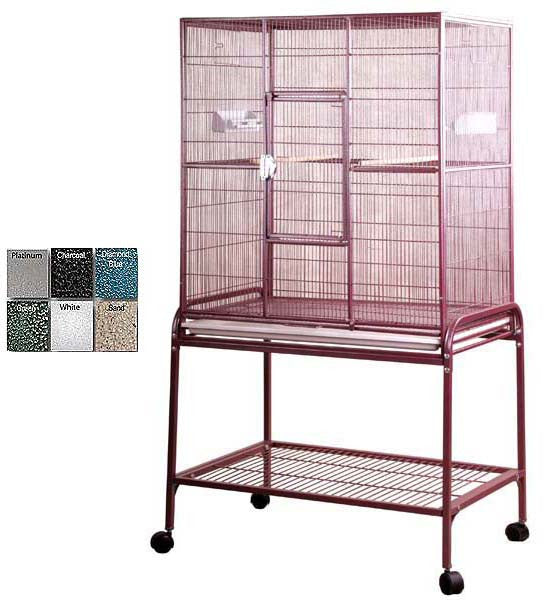 A&e Cage 13221 Burgundy 32"x21" Flight Cage & Stand
