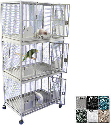 A&e Cage 3624-3 Platinum 36"x24" Triple Stack Cage