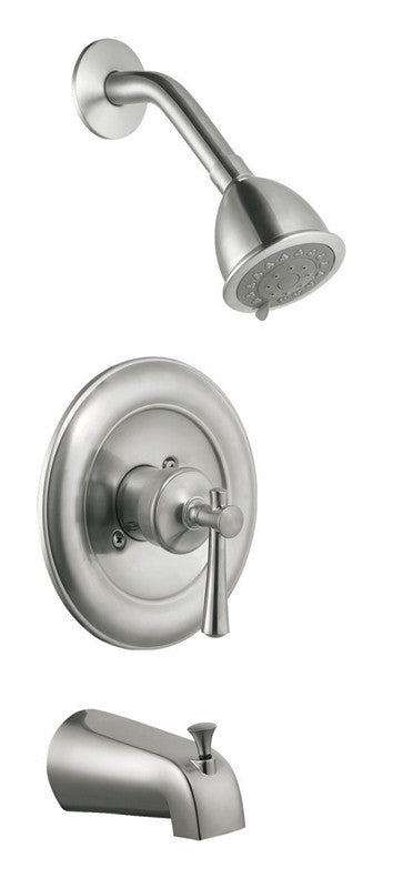 Design House 524660 Ironwood Tub And Shower Faucet Satin Nickel