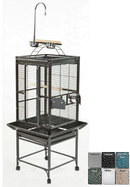 A&e Cage 8002422 Black 24"x22" Play Top Cage With 5/8" Bar Spacing
