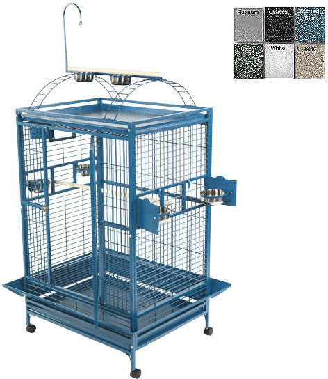 A&e Cage 8004030 Black 40"x30" Playtop Cage With 1" Bar Spacing