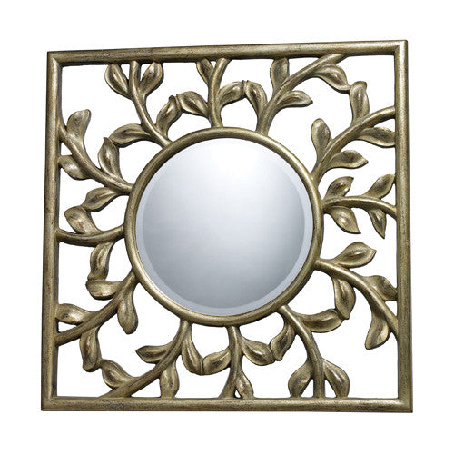 Dimond Dm1925 Oviedo Mirror In Silver Leaf With Black Antique