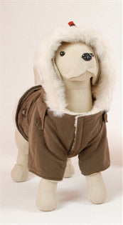 Pet Ego Dogrich Siberian Mocha Winter Coat Size 8