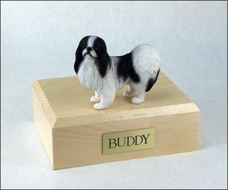 Japanese Chin, Black/white Tr200-746 Figurine Urn