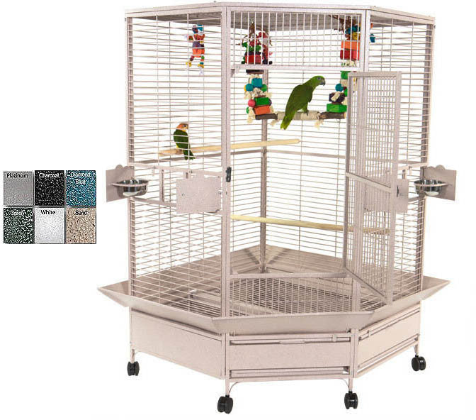 A&e Cage Cc4242 Black Extra-large Corner Cage