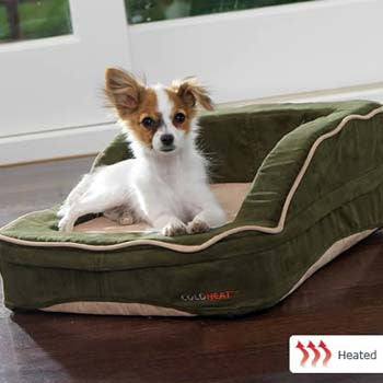 Dolce Vita Therabed Heated Pet Bed - Rectangular X-small 20" X 16"