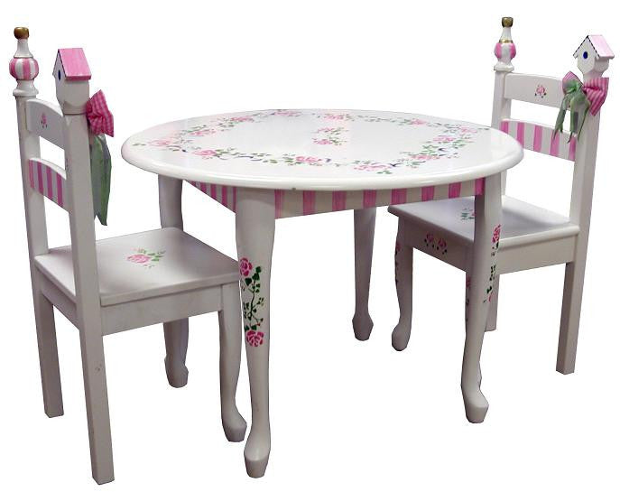 Dexton Dx-50028 Prinecss Rose Table & Chair Set