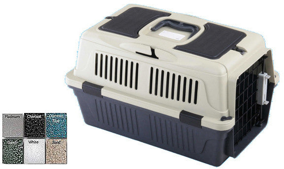 A&e Cage Cd2-1 Blue 20" X 13" X 13 - Case Of 6 Deluxe Pet Carrier With Seat Belt Holder