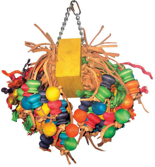 A&e Cage Hb143 Medium Cluster With Hanging Wood Balls