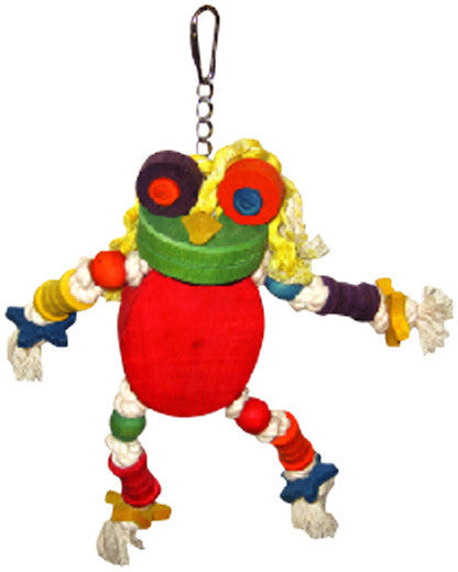 A&e Cage Hb46349 The Silly Wood Frog Bird Toy