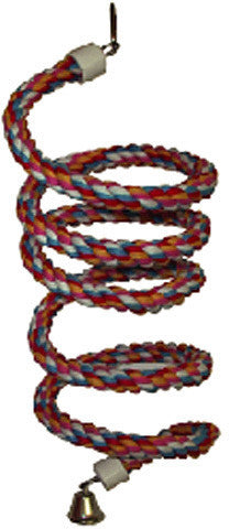 A&e Cage Hb553 Large Rainbow Cotton Rope Boing With Bell