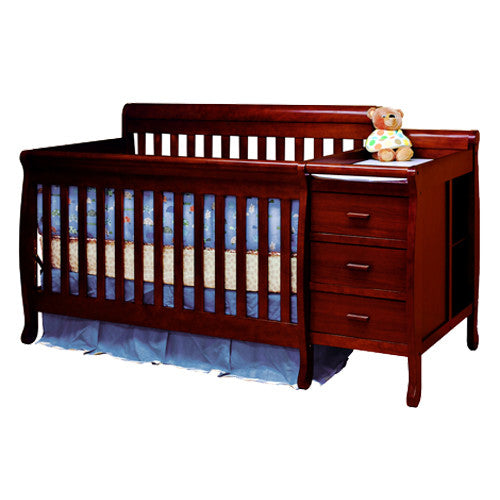 Afg Athena Kimberly Convertible Crib And Changer Combo In Cherry 516c