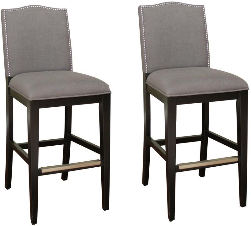 American Heritage Billiards 126893blk-smk Transitional Counter Stool - Set Of 2