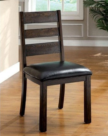 Furniture Of America Idf-3680sc Dark Walnut Dining Chair (set Of 2)
