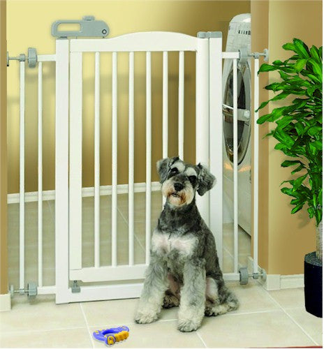One Touch Pet Gate - White