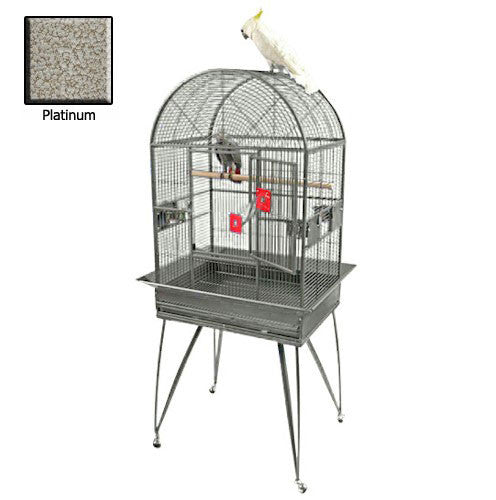 Deluxe Dome Top Bird Cage - Small Platinum
