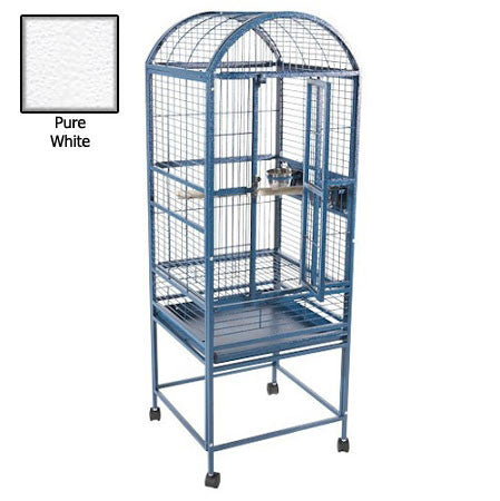 High Rise Dome Top Cage - White