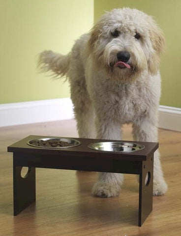 diy elevated dog feeder