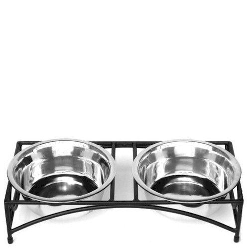 Regal Double Elevated Dog Bowl - Medium