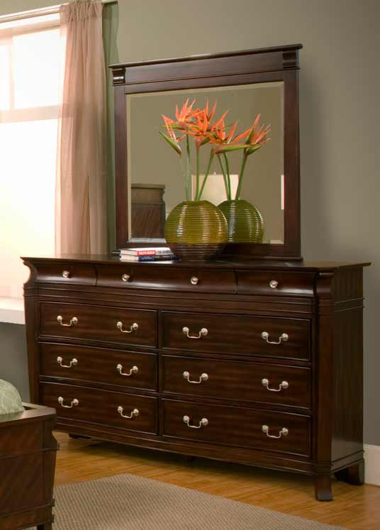 Alpine 9000-1 9000 9 Drawer Dresser In Cherry