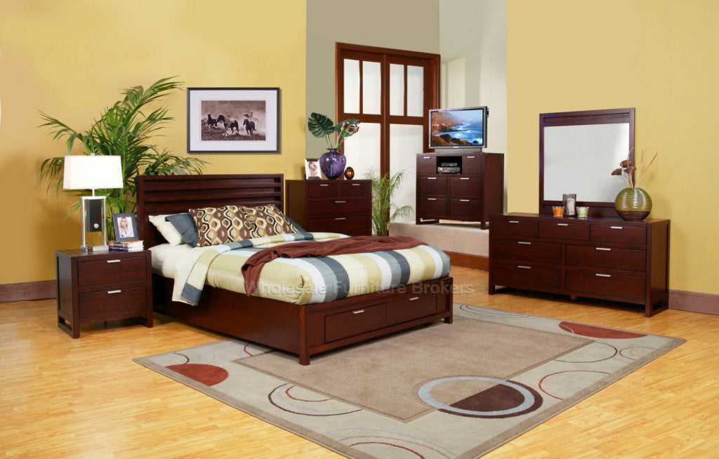 Alpine Ta-07 Ck Cal. King Storage Platform Bed