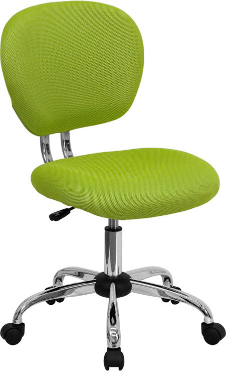 Mid-back Apple Green Mesh Task Chair With Chrome Base H-2376-f-gn-gg By Flash Furniture