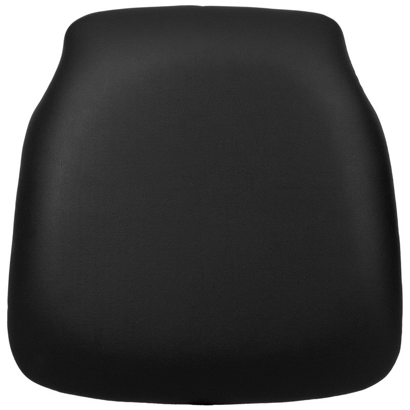 Flash Furniture Sz-black-hd-gg Hard Black Vinyl Chiavari Chair Cushion For Wood Chiavari Chairs
