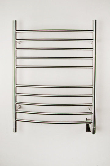 Amba Products Towel Warmer Rwh-cb Radiant Hardwired Curved - Brushed