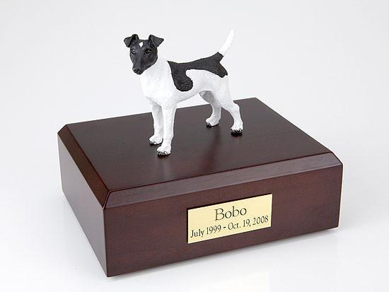 Fox Terrier, Smooth-black/white Tr200-698 Figurine Urn