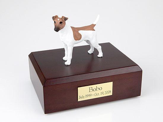 Fox Terrier, Smooth-brown/white Tr200-701 Figurine Urn