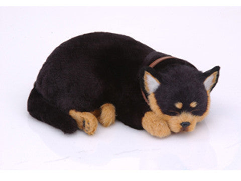 Furry Animal Kingdom Handmade Synthetic Breathing Dog - Black Chihuahua Db903