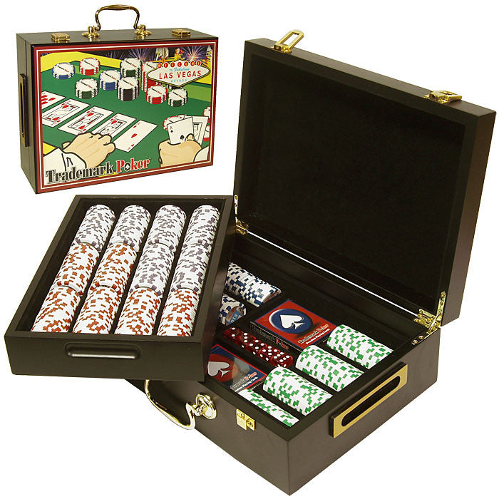 Trademark Commerce 10-1003-52001 500 Four Aces Chips In Deluxe Case