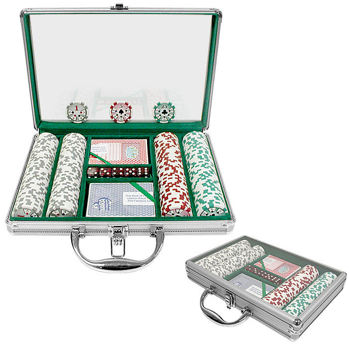 Trademark Commerce 10-0500-2002c 200 Chip 11.5g High Roller Set W/clear Cover Aluminum Case