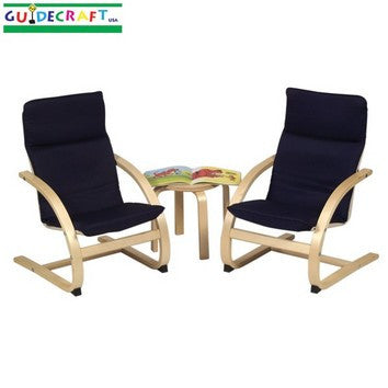 Guidecraft Kiddie Rocker Chair Set, Blue