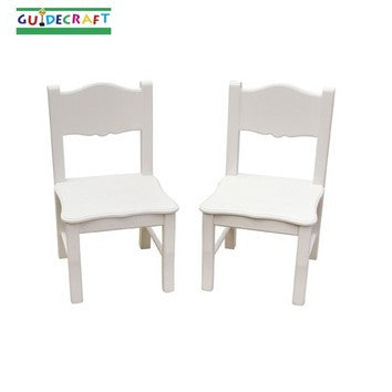 Guidecraft Classic White Extra Chairs Set Of 2