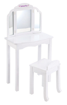 Guidecraft G87104 Expressions Vanity & Stool: White