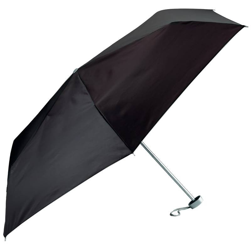 All-weather Solid Black Mini Umbrella