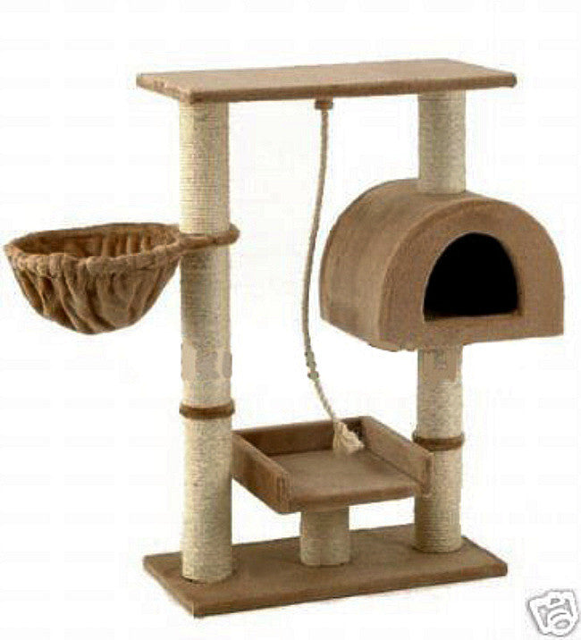 Gopetclub Cat Tree Furniture Beige 36" (f16)