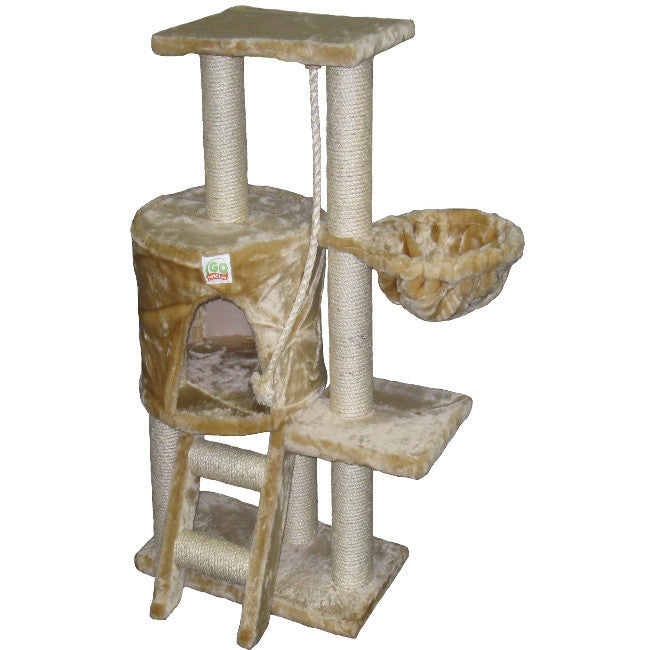 Gopetclub Cat Tree Furniture Beige 38" (f38)