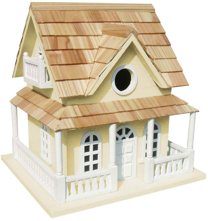 Classic Series Cape May Cottage Birdhouse (yellow) By Home Bazaar (hb-2022mys)