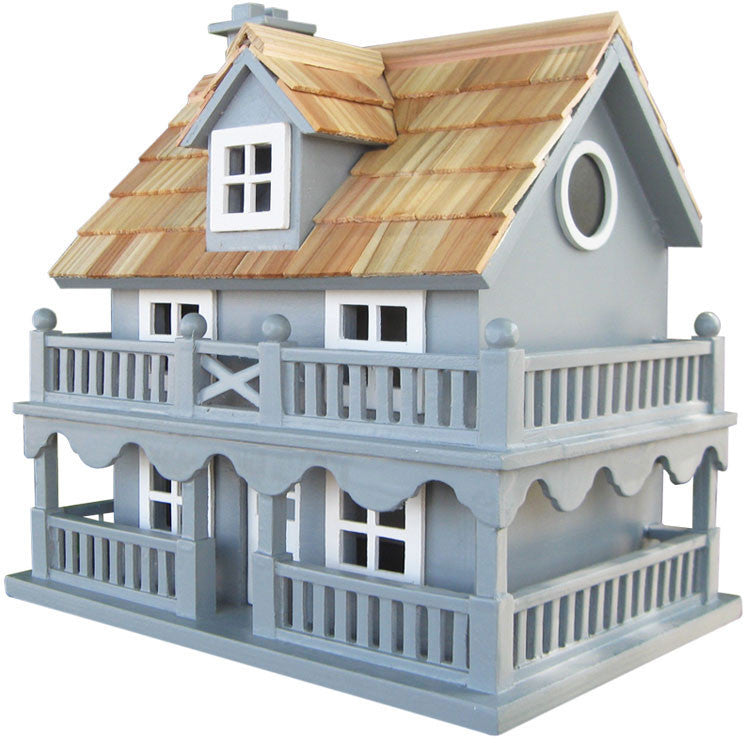 Classic Series Novelty Cottage Birdhouse (blue) By Home Bazaar (hb-6102phbs)