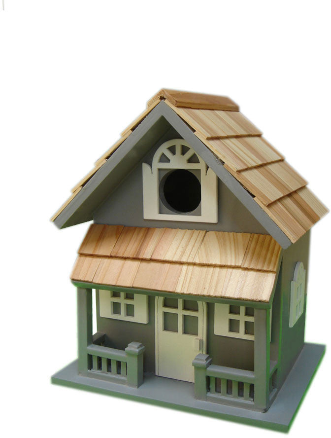 Nestling Series Country Cottage Birdhouse (blue) By Home Bazaar (hb-7001bs)